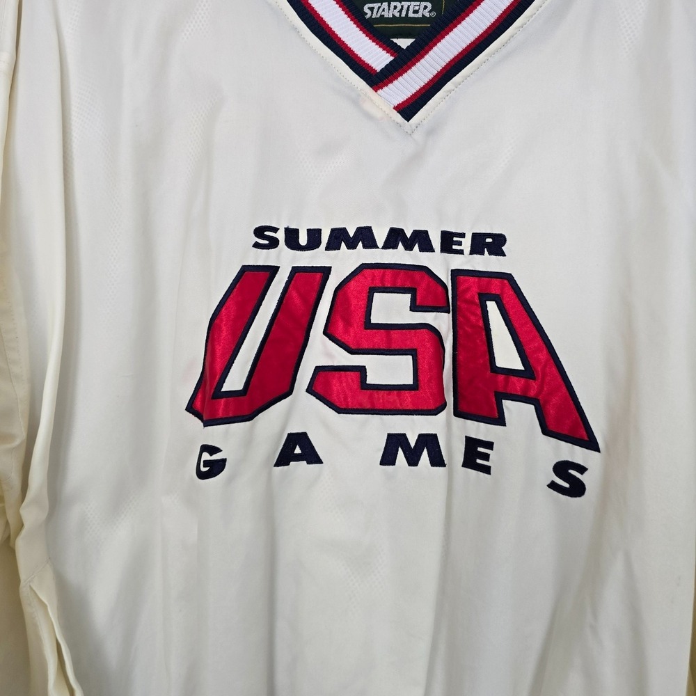 VTG Starter Mens 1996 Atlanta Summer Olympics Windbreaker Jacket Sz XL USA Games - Picture 3 of 15